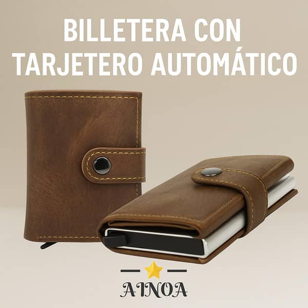 Billetera Con tarjetero Automatico